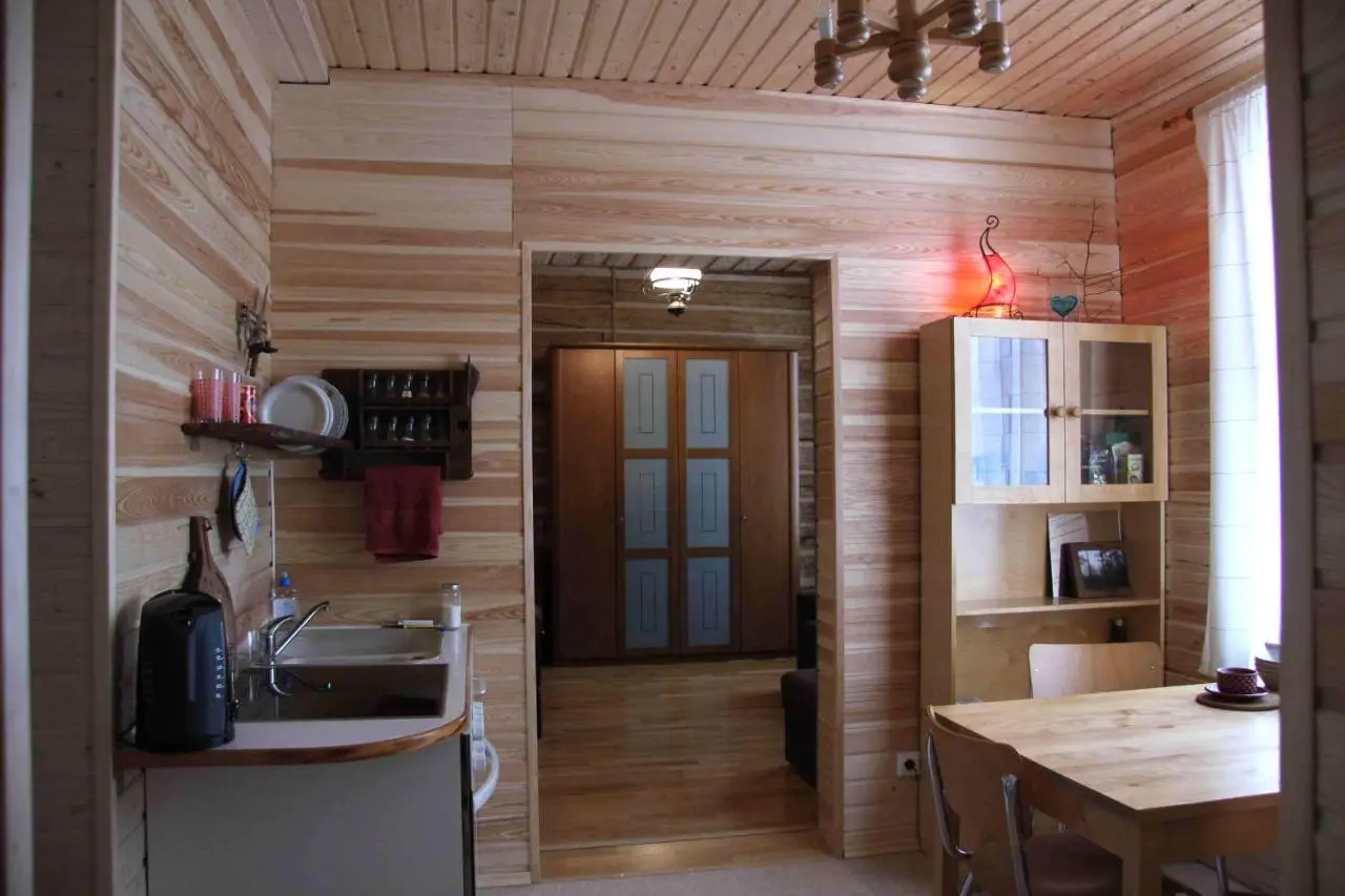 Сортавала: Log cabin in the center