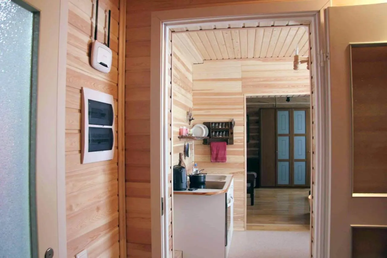 Сортавала: Log cabin in the center