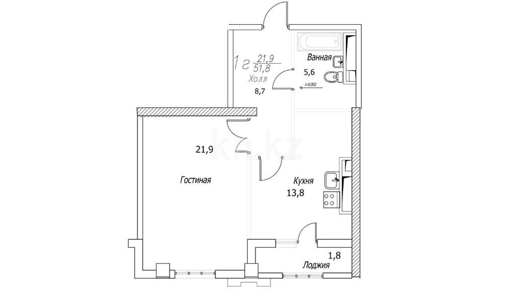 Астана: Apartment on Akmeshit 7