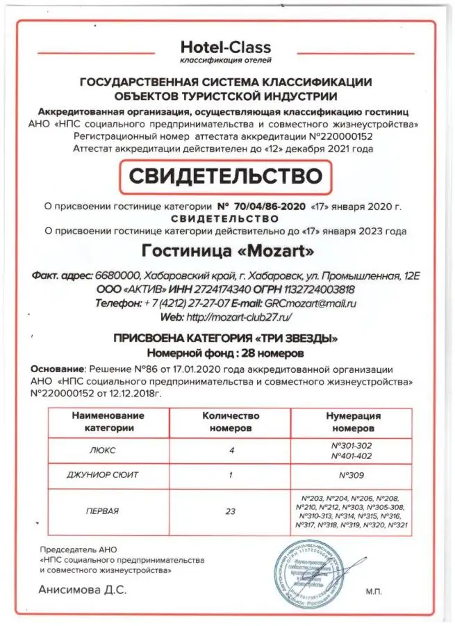 Хабаровск: Mozart Hotel