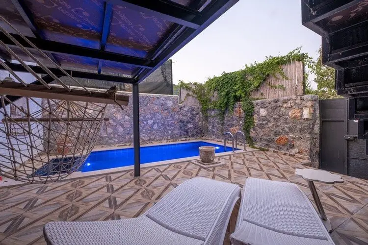 Фетхие: Fethiye Kayaköy' de Muhafazakar Özel Havuzlu Ev