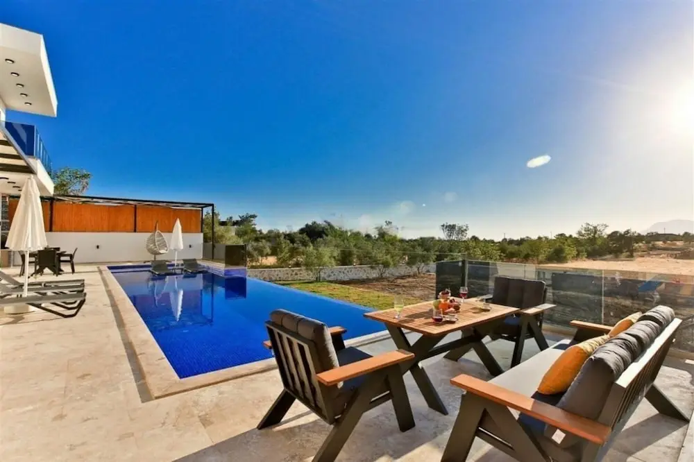 Villa with Jacuzzi, Hammam, Sauna and Pool in Kas — фото 1