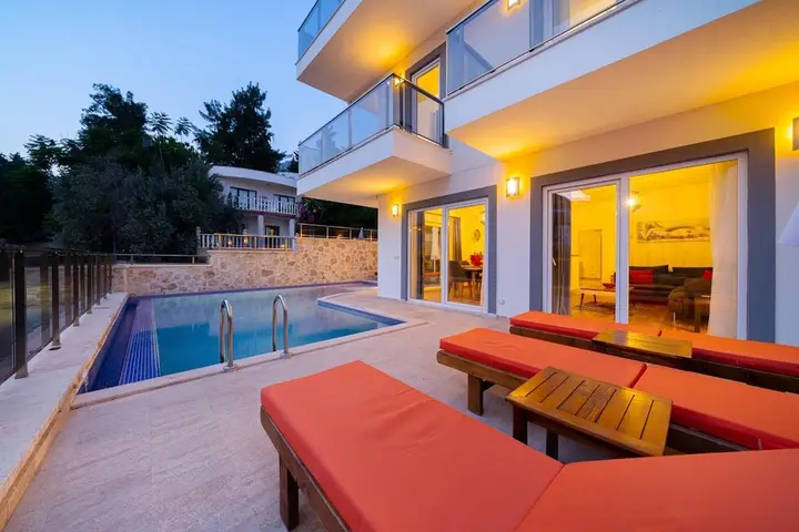 Калкан: Villa With 5 Bedrooms In Kalkan With Wonderful Sea View Private Pool Terrace