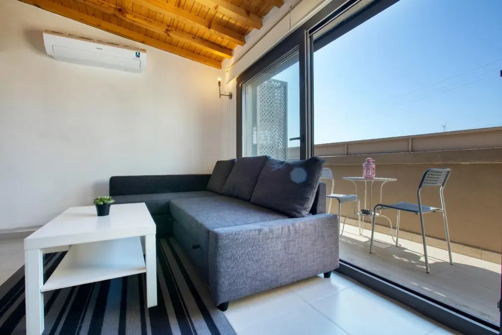 Чешме: AEGEAN Apartments - Marina & Chios Island View
