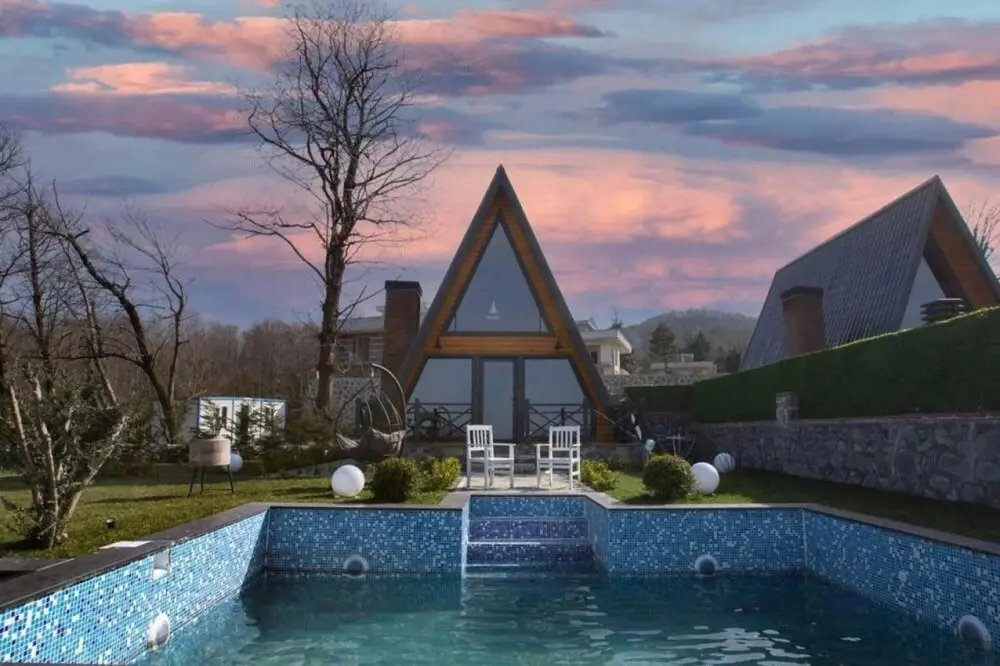 Сакарья: Bungalow With Jacuzzi and Private Pool in Sapanca