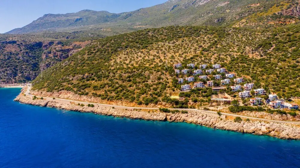 Анталья: Great Flat 300 m to Beach With Shared Pool in Kas