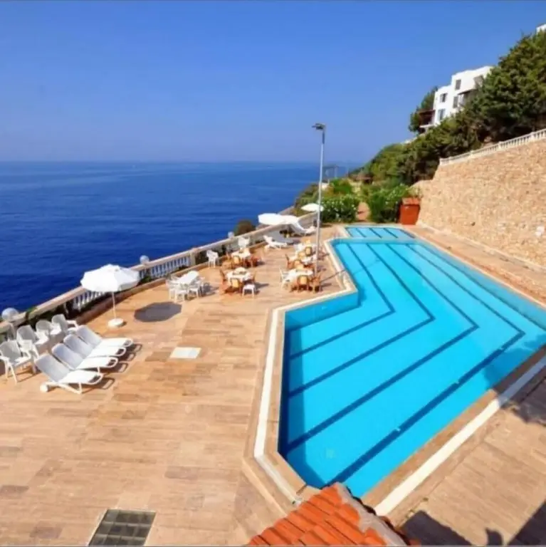 Анталья: Lovely Flat 300 m to Beach With Shared Pool in Kas