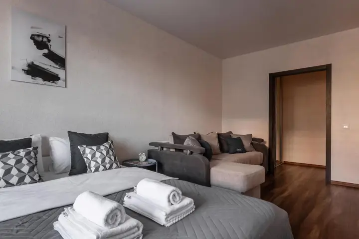 Новосибирск: One Bedroom Apartments Buisness - Современная однокомнатная квартира Бизнес класс, 4 спальных места, RentHouse