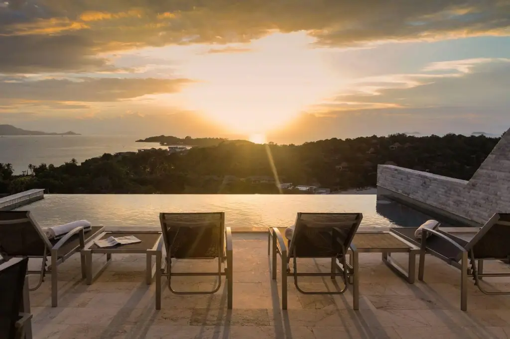 Самуи: RED SKY beach view villa