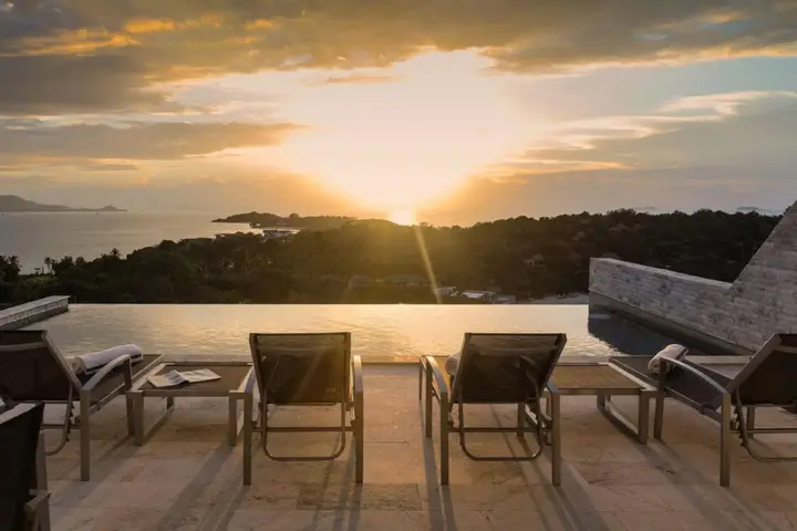 Самуи: RED SKY beach view villa