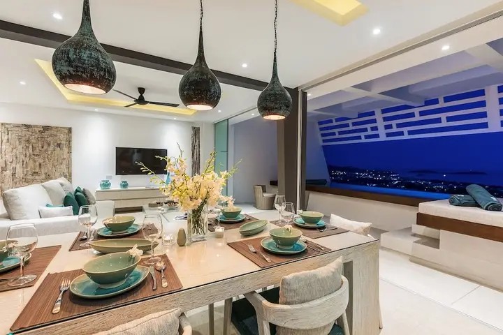 Самуи: Villa Atlantis 6 - Deluxe 2Bdr, Sea View, Private Pool - Chaweng Noi