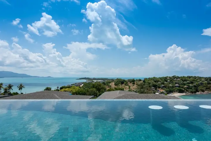 Самуи: Вилла 4 Bed Sea, Sunset Views & 2 Minute Walk to Beach