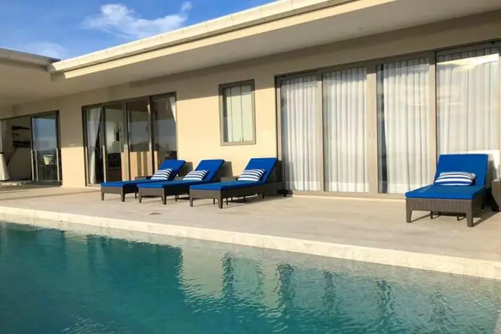Самуи: Villa With 4 Bedrooms in Tambon Bo Put, With Wonderful sea View, Private Pool, Furnished Terrace - 700 m From the Beach