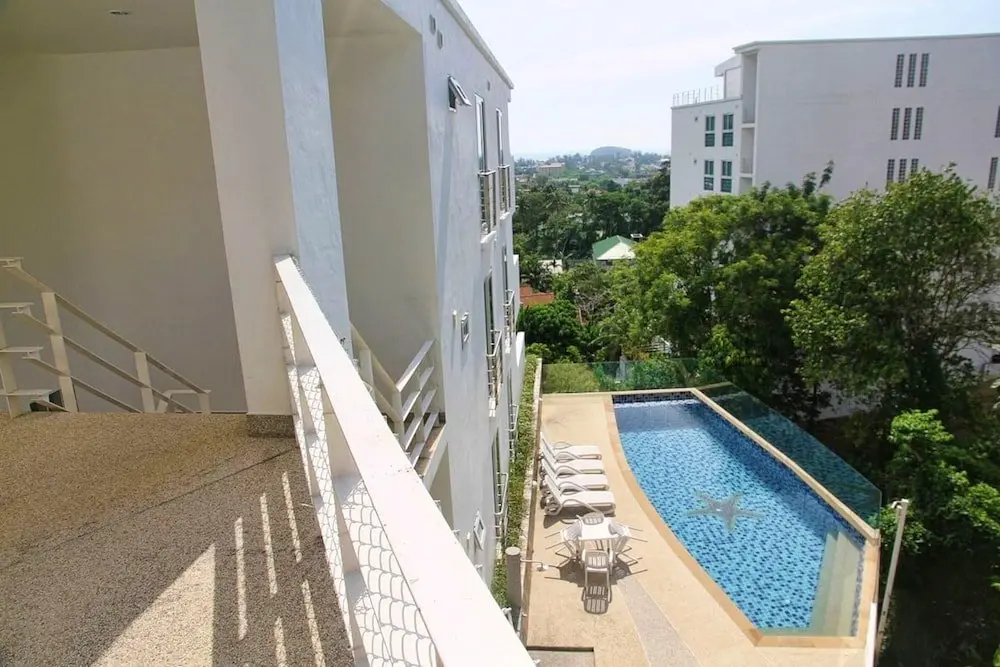 Муанг: Apartment with 2 Bedrooms in Phuket, with Wonderful Sea View, Shared Pool, Furnished Balcony - 2 Km From the Beach
