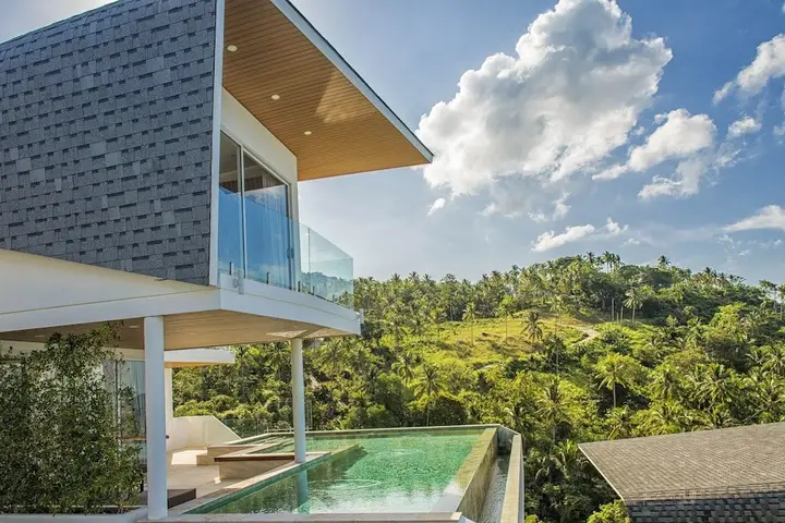 Самуи: Chaweng Noi Beach Full Moon 4br Seaview