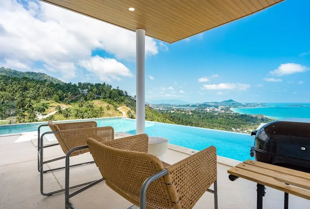 Самуи: Chaweng Noi Beach Full Moon 4br Seaview