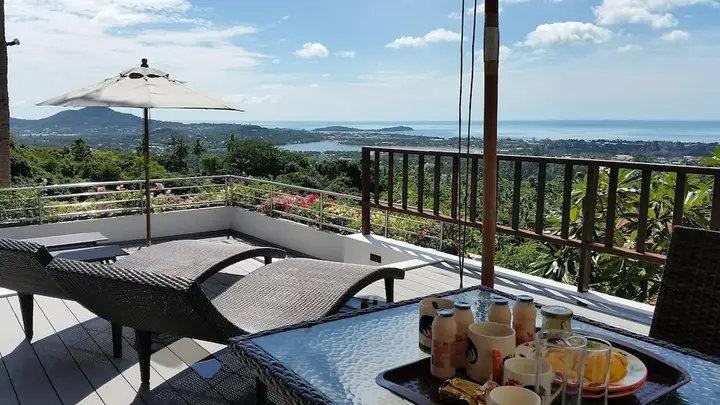 Самуи: Villa with 4 Bedrooms in Bo Phut, with Wonderful Sea View, Private Pool, Enclosed Garden - 100 M From the Beach
