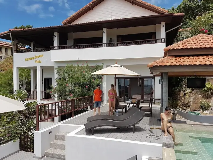 Самуи: Villa with 4 Bedrooms in Bo Phut, with Wonderful Sea View, Private Pool, Enclosed Garden - 100 M From the Beach