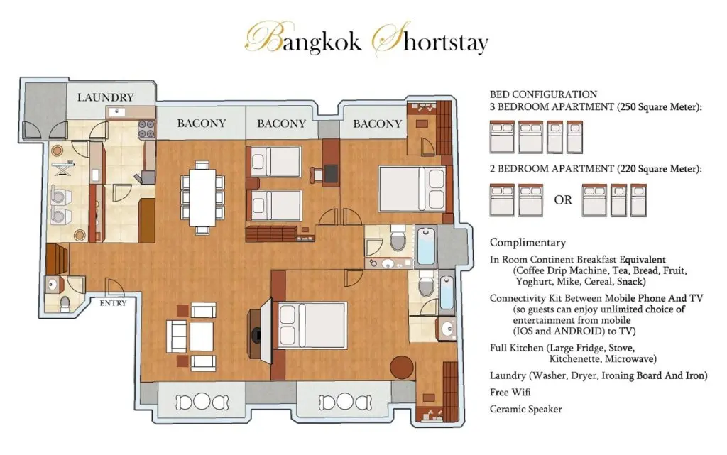 Бангкок: Bangkok Shortstay, 2-3 BR apartment Sukhumvit