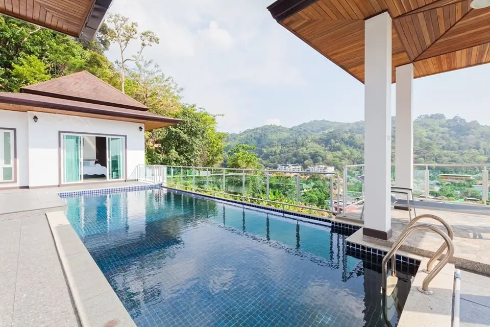 Кату: Вилла Panoramic Mountain View Pool Kamala beach