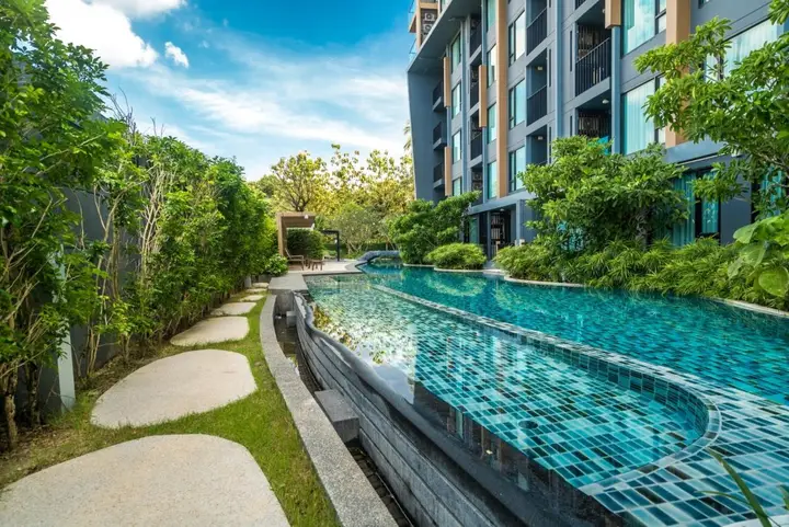 Тхаланг: Aristo 521 - Brand new Studio Close to Beach 3 Pools