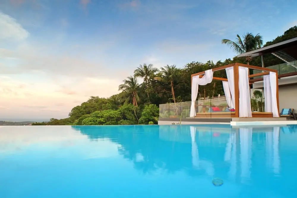 Самуи: 4 Bedroom Sea View Villa Blue overlooking Chaweng