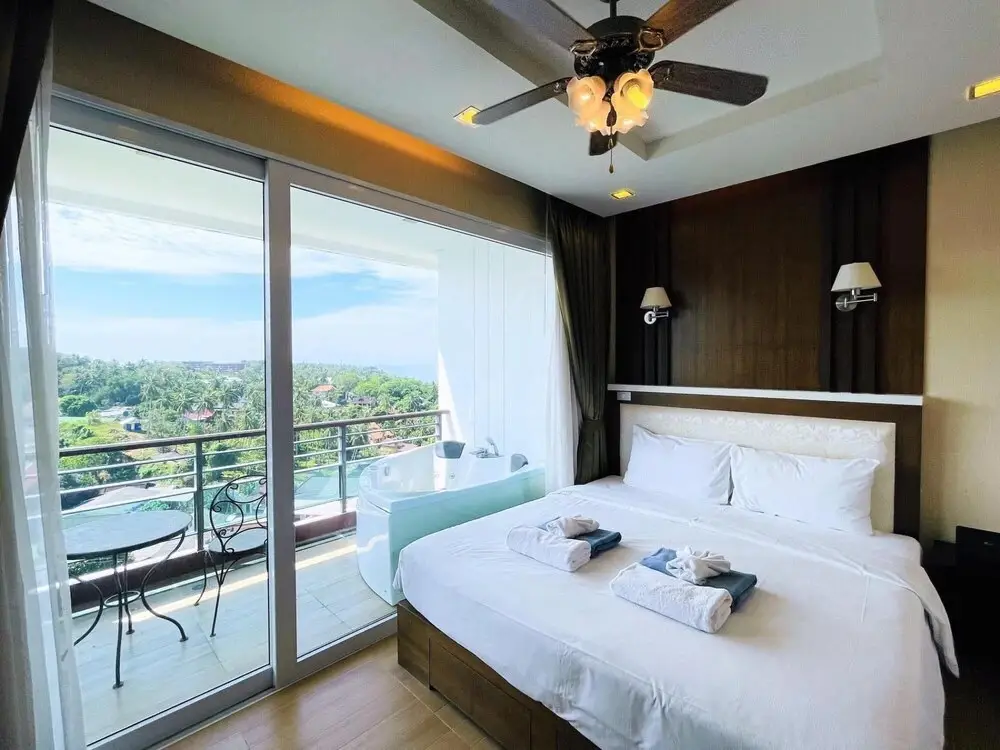 Муанг: Top Floor sea View 2br Apartment Near Karon Beach