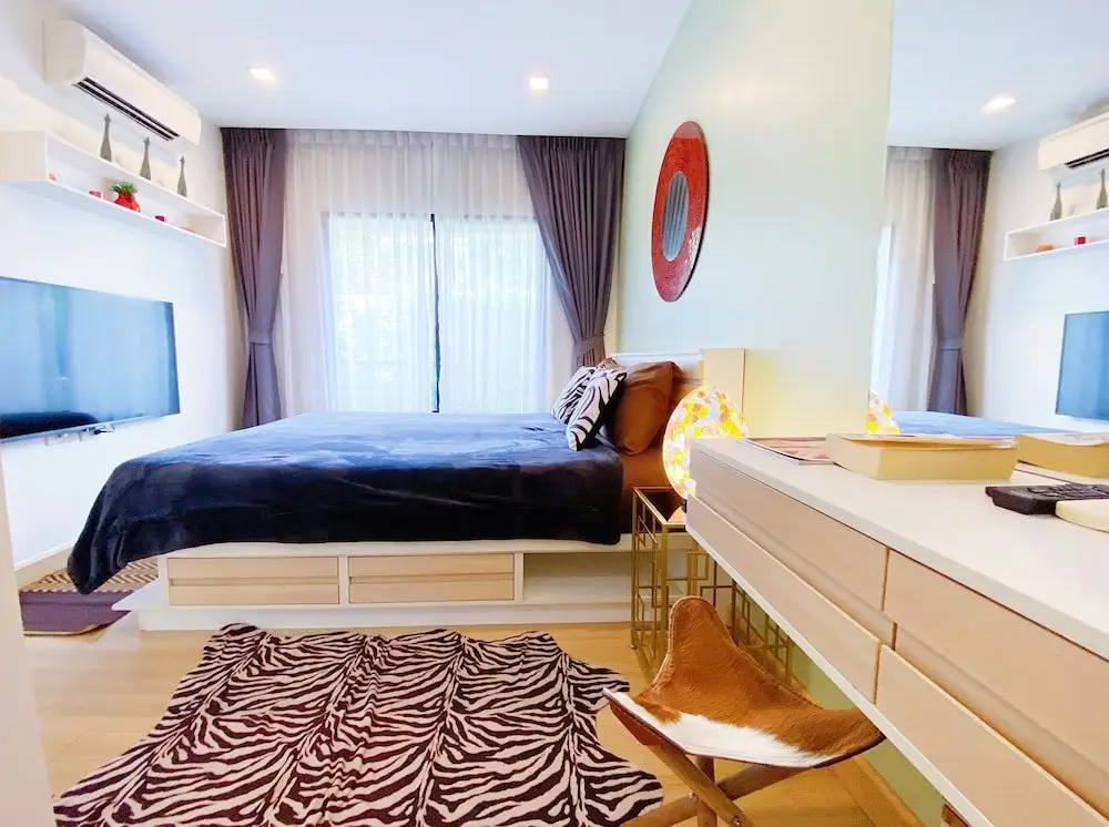 Тхаланг: Nice 39sqm 1Br Apt Infinity Pool Walk to Beautiful Nai Yang