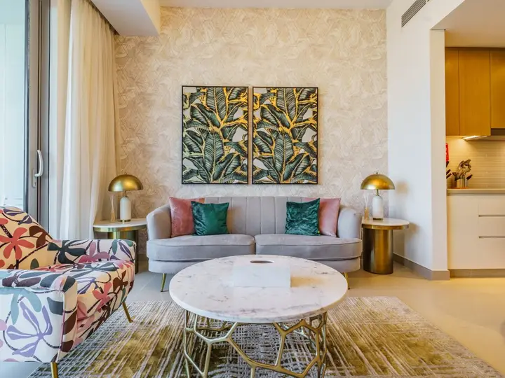 Дубай: Апартаменты Gorgeous 1 BR with Private Terrace | Marina View