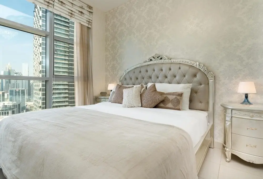 Дубай: 1BR Apt Top Floor Burj Sea Views Downtown