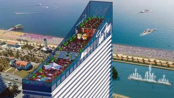 Батуми: Апартаменты Orbi City с 2 спальнями и великолепным видом на море
