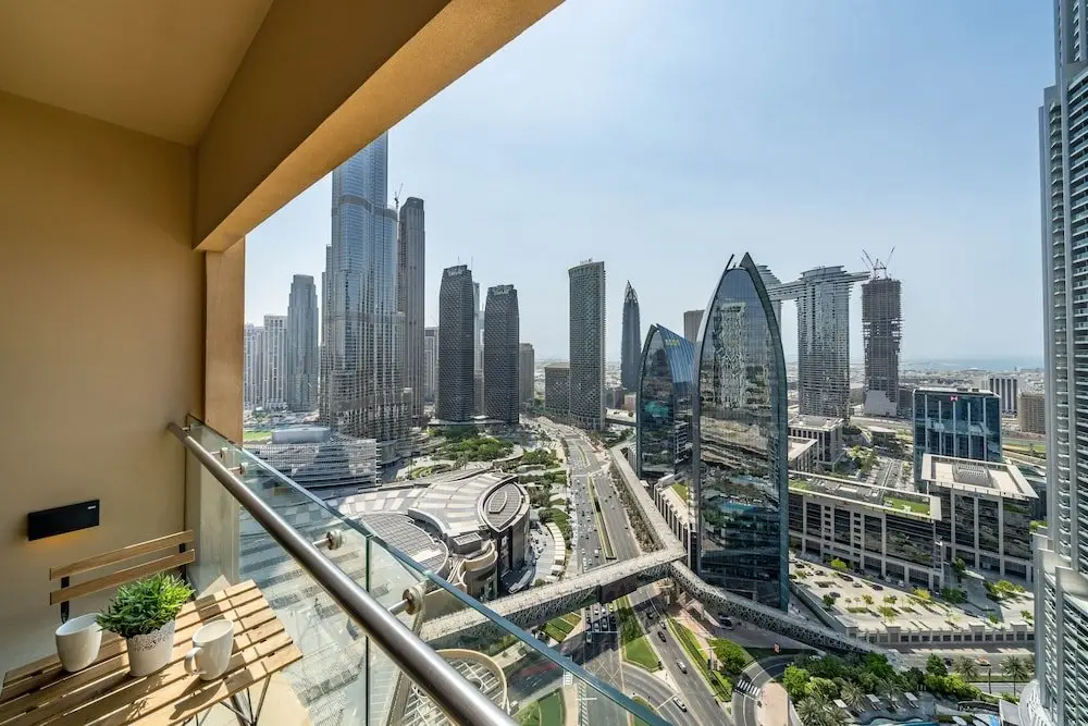 Address Dubai mall Balcony Burj view — фото 1