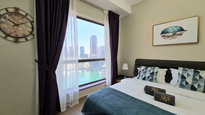 Дубай: Marco Polo - Stunning Marina Views | High Floor | Close to Tram