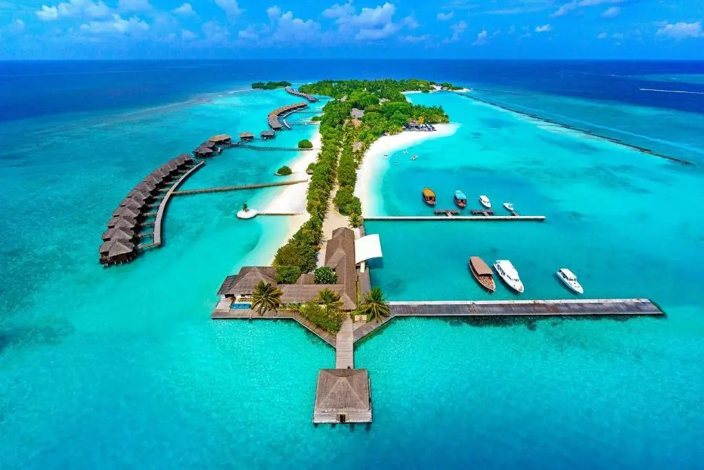 Остров Фуранафуши: Курортный отель Resort Sheraton Maldives Full Moon Resort & Spa