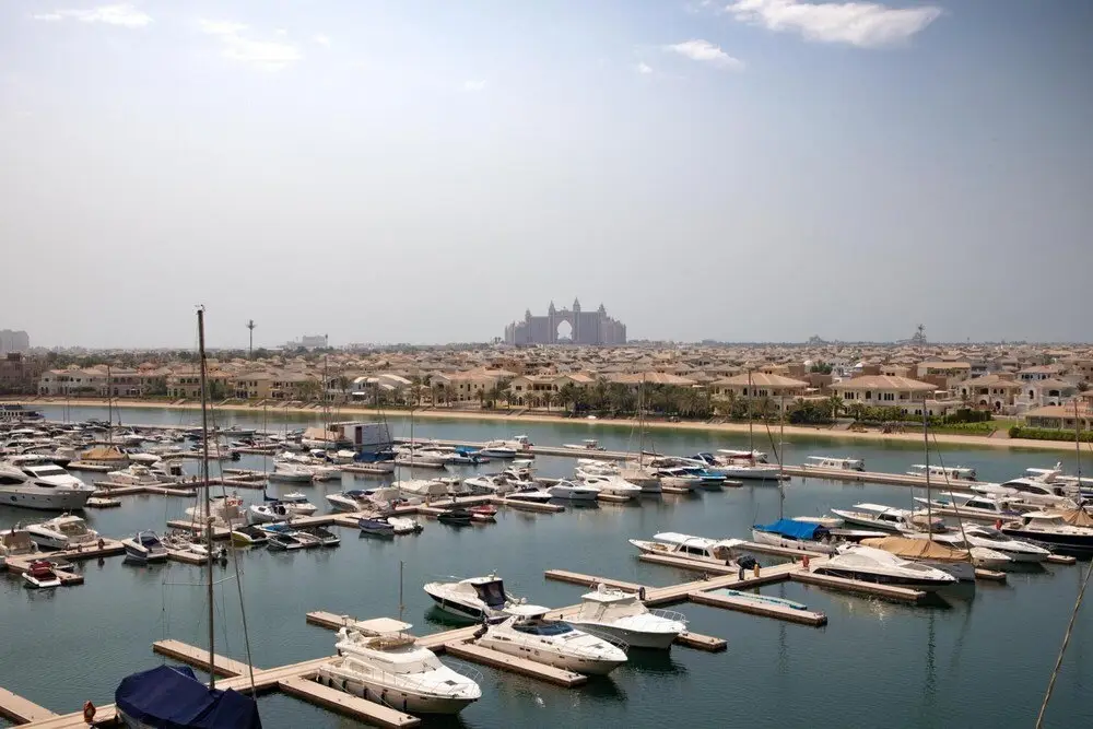 Дубай: Palm Jumeirah Luxury w Private Beach Atlantis View