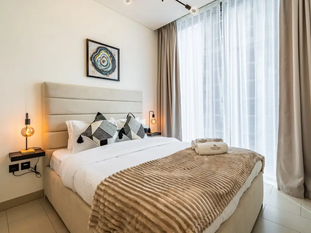 Дубай: Apartments Cozy 1 BR Burj Khalifa Glimpse Sobha Hartland