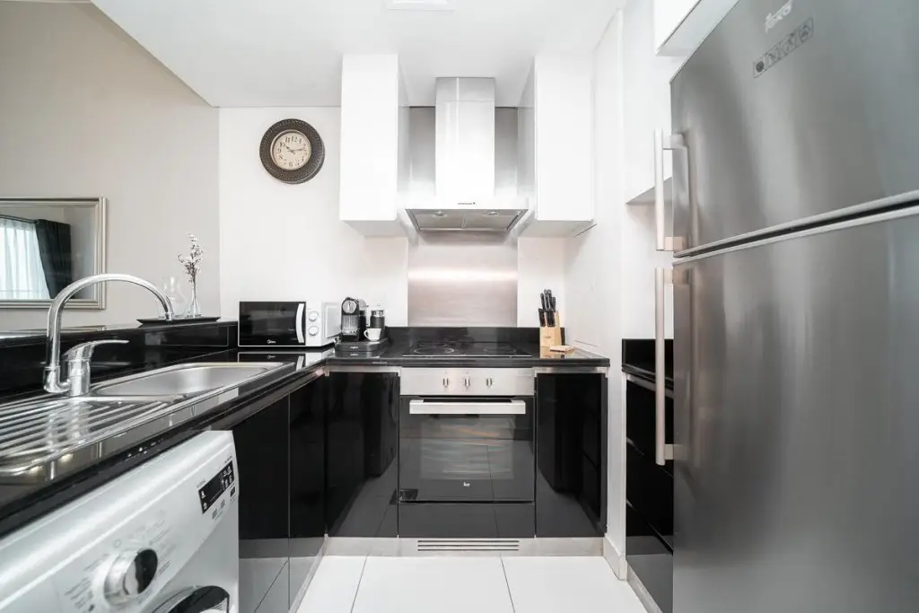 Дубай: Design apartment with stunning view of Palm Island