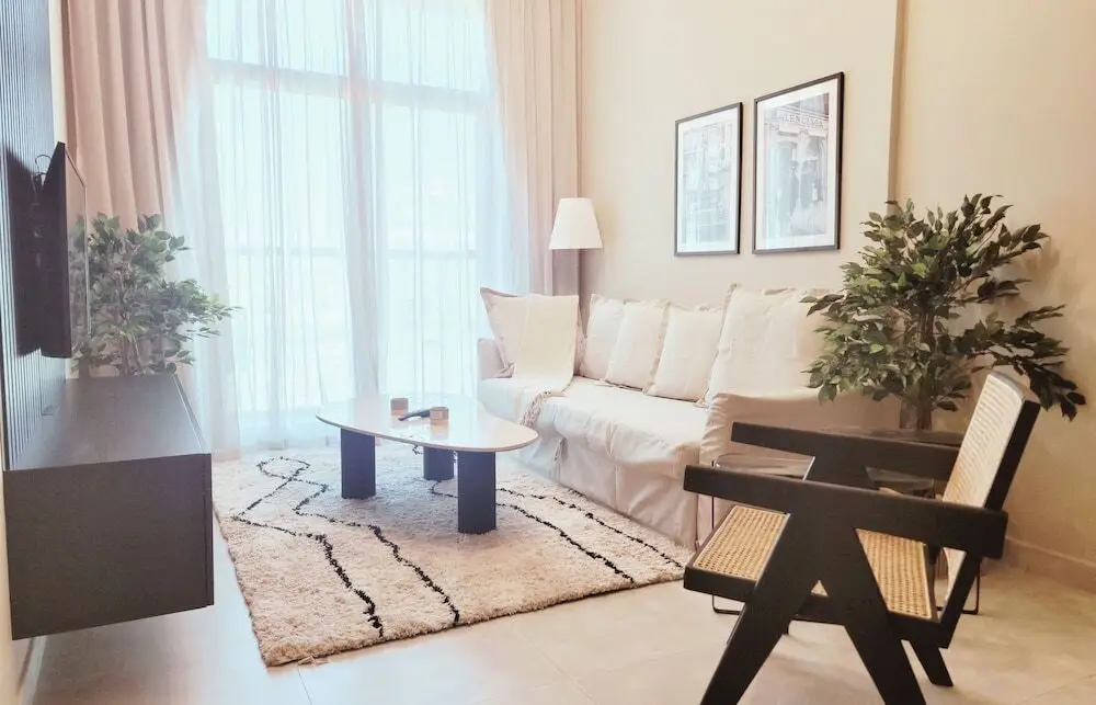Дубай: Snug & Congenial 1BR with Canal View