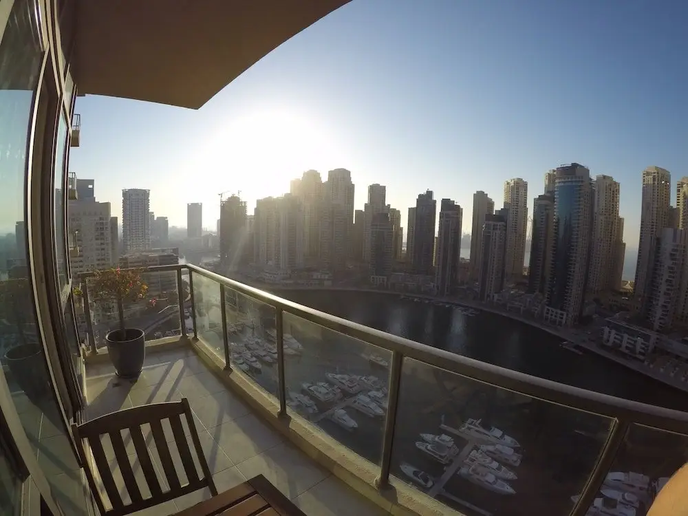 Дубай: Superb place 180 degrees marina sea view