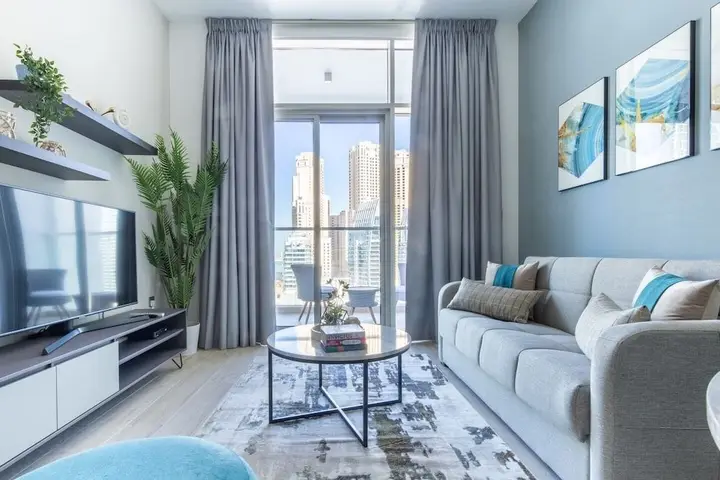Дубай: Premier & Elegant 1BR in the Heart of Dubai Marina
