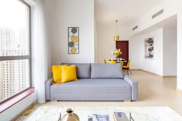 Дубай: Radiant & Alluring 1BR Apartment W/ Marina Views