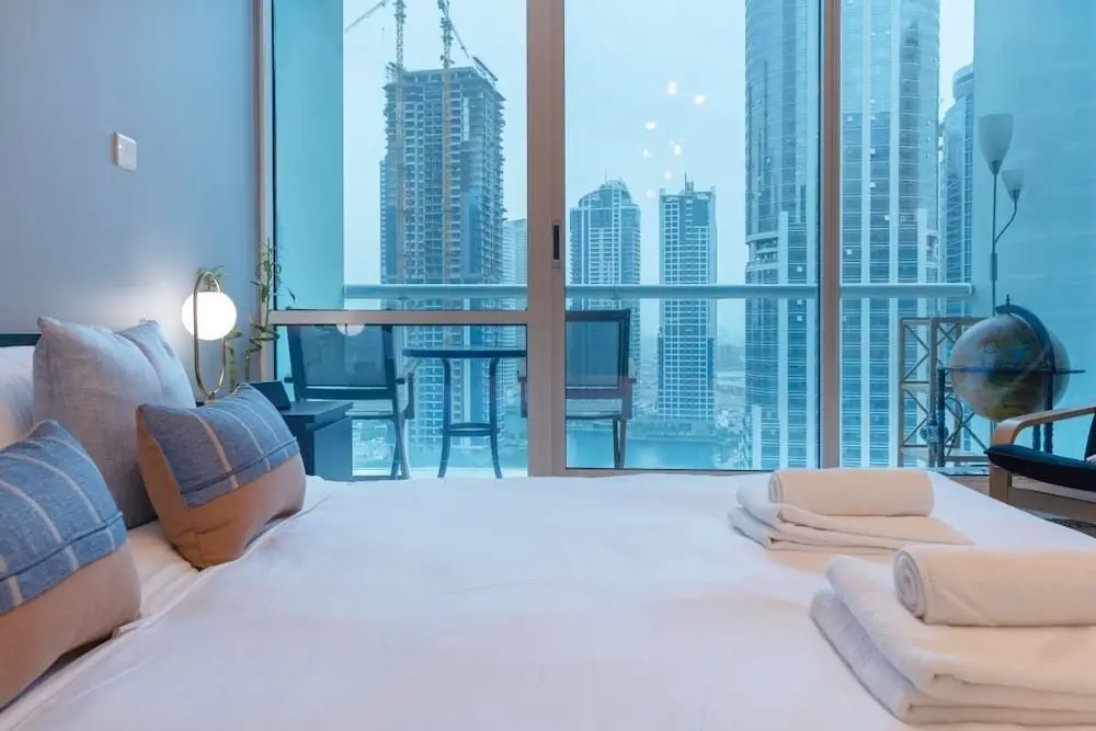 Дубай: Homely Studio in JLT With Amazing Views of Dubai Marina
