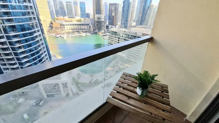 Дубай: Апартаменты Marco Polo - High-rise 1BR Apt with Amazing Marina Views