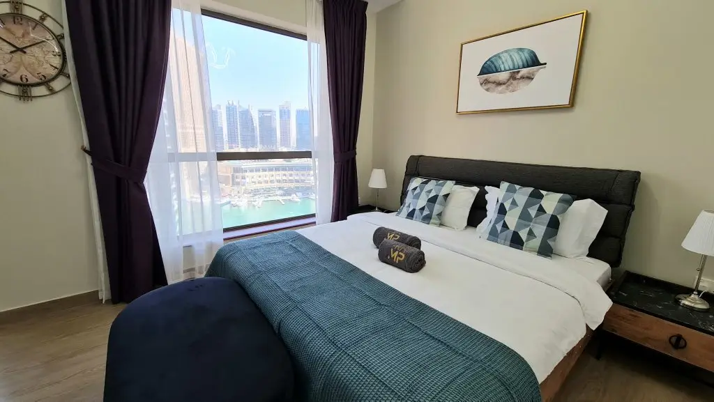 Дубай: Апартаменты Marco Polo - High-rise 1BR Apt with Amazing Marina Views