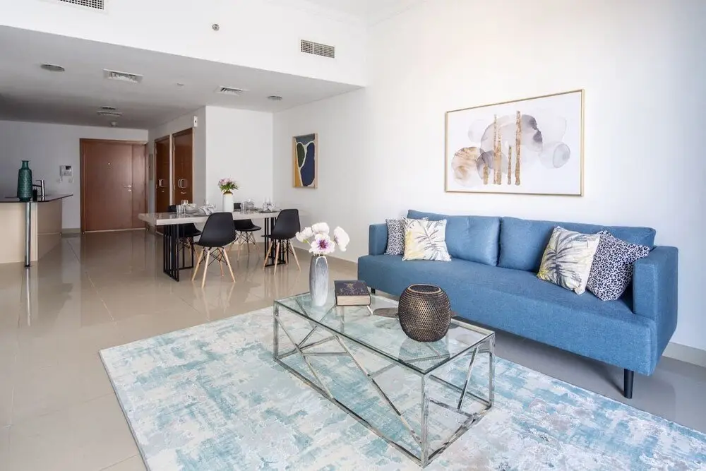 Дубай: Sophisticated 1BR Apartment in Dubai Marina