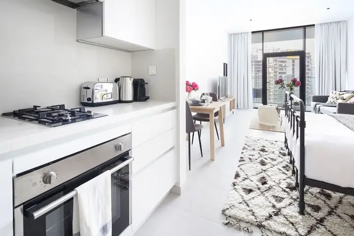 Дубай: Stunning Studio w/ Burj Khalifa View!