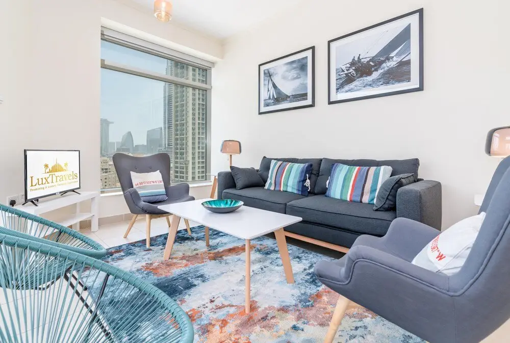 Дубай: Lux BnB 2BD Amazing Burj View