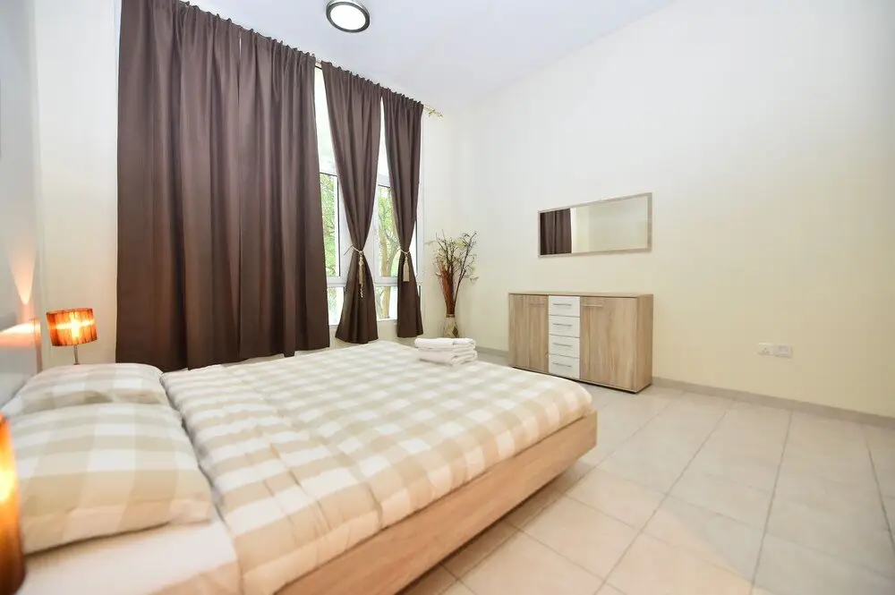 Дубай: BRID - Spacious 1 Bed with garden view