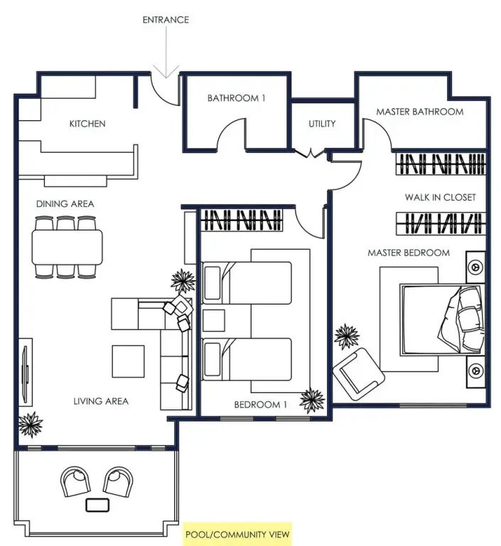 Дубай: 2B-Lamtara 1-607 by bnbme homes