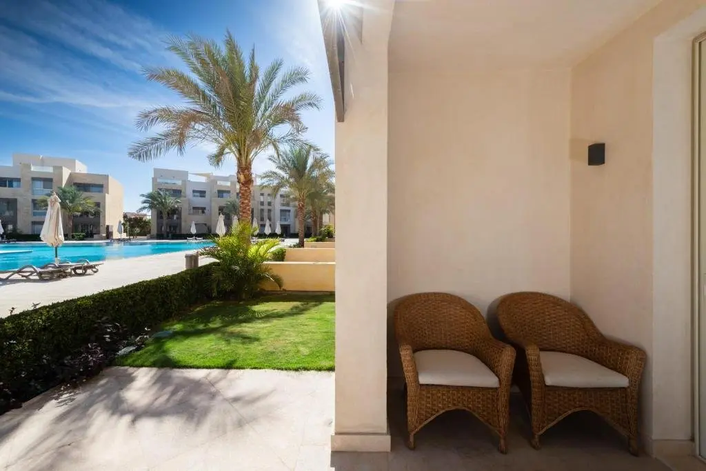 Эль-Гуна: Jazzy 1BDR w Outdoor Pool View Terrace Free Pool & Beach Access